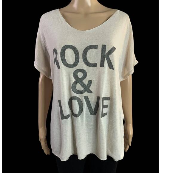 Gray Oversized Graphic Short Sleeve T-Shirt - Picture 1 of 10